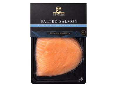 Saumon légèrement salé en tranches