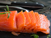 Licht gezouten zalm